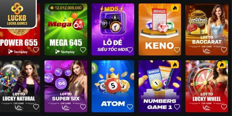 Các loại hình XS được yêu thích nhất tại Luck8 